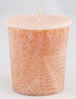 Sandalwood Palm votive(peach) - Click Image to Close