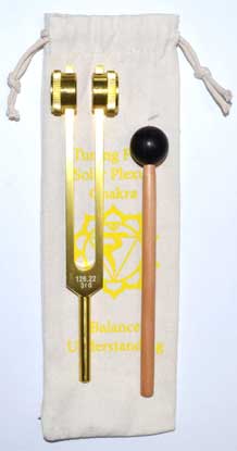 8 1/2" Solar Plexus (yellow) tuning fork - Click Image to Close