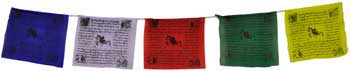 Tibetan prayer flag 3" x 4" - Click Image to Close