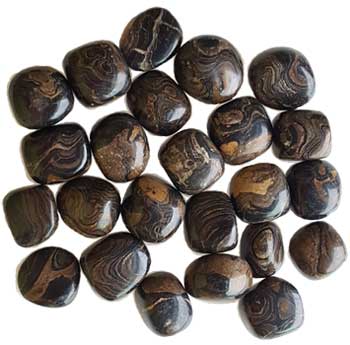 1 lb Stromatolite (onyx Brown) tumbled stones - Click Image to Close