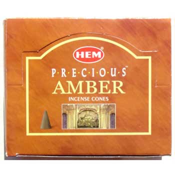 Amber HEM cone 10pk - Click Image to Close