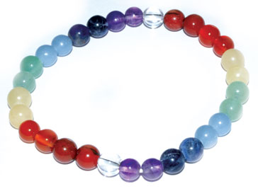 6mm 7 Chakra bracelet - Click Image to Close