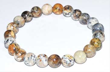 8mm Dendritic Opal bracelet - Click Image to Close