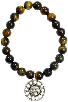 Tiger Eye Joy Sunface silver - Click Image to Close