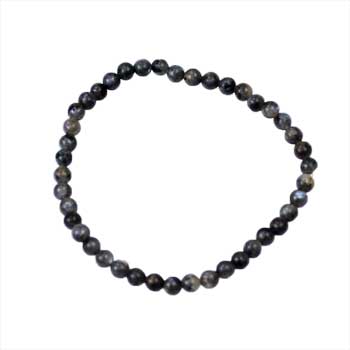 4mm Labradorite stretch bracelet - Click Image to Close