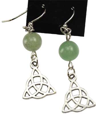 Green Aventurine Triquetra