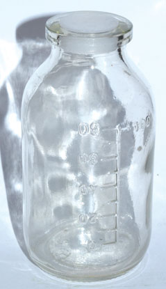 4oz Clear Glass Bottle