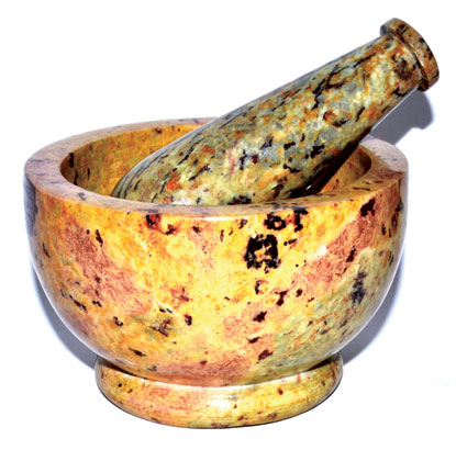 Soapstone Mortar and Pestle Set - Click Image to Close