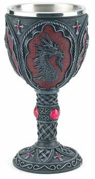 Dragon Chalice 7 1/2" - Click Image to Close