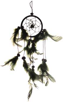 3" Black dream catcher - Click Image to Close