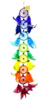 3" Chakra dream catcher - Click Image to Close