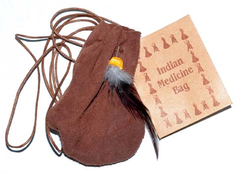 3" Medicine Dream bag Brown - Click Image to Close