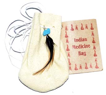 3" Medicine Dream bag White - Click Image to Close