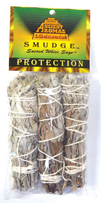 White Sage smudge 3pk 3 1/2" - Click Image to Close