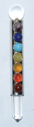 Mini Chakra Healing wand 3" - Click Image to Close