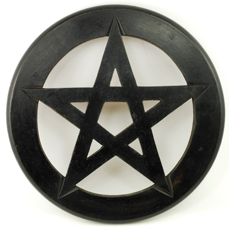 Pentagram wall hanging/altar tile 9"